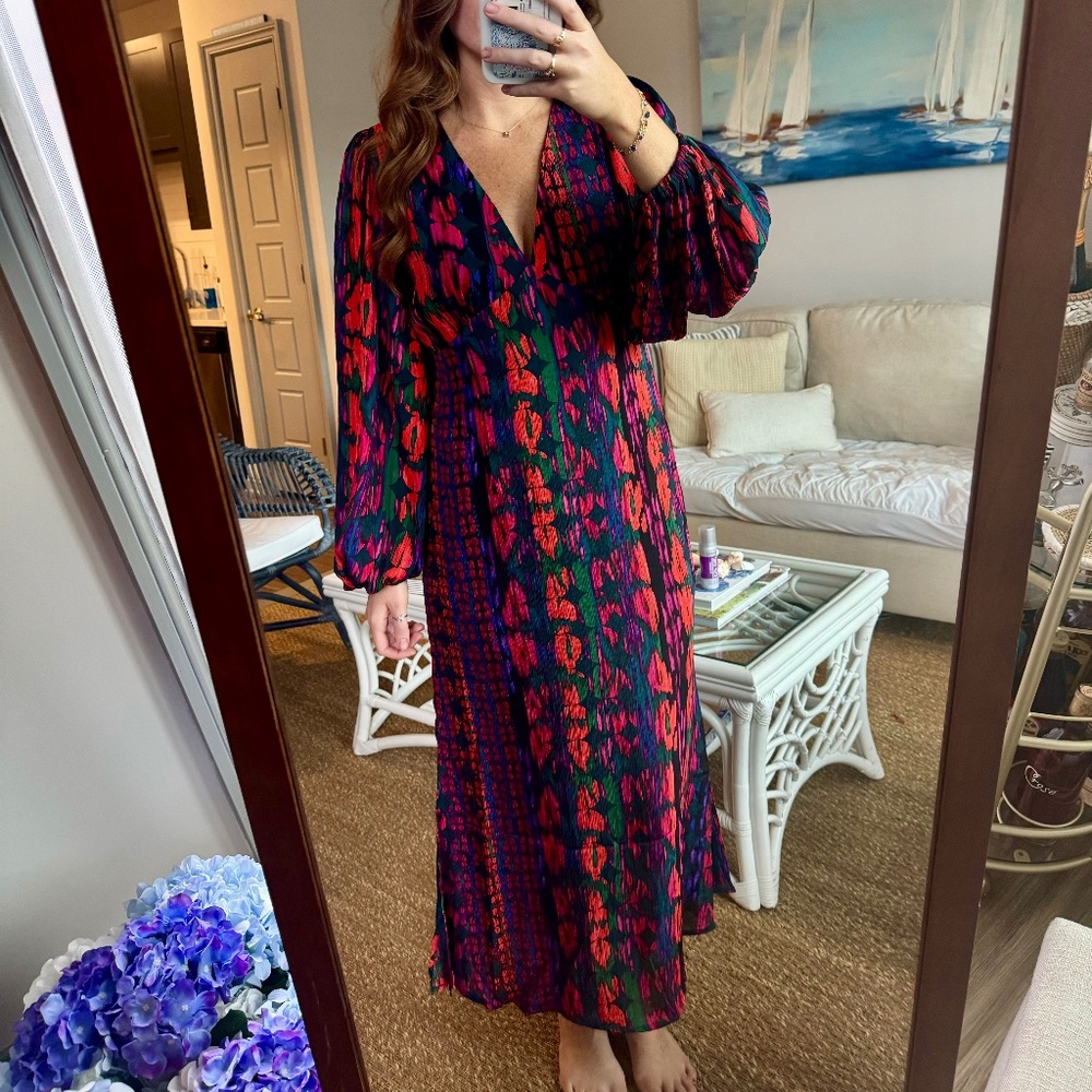 Such a Dream Balloon Sleeve Maxi Dress